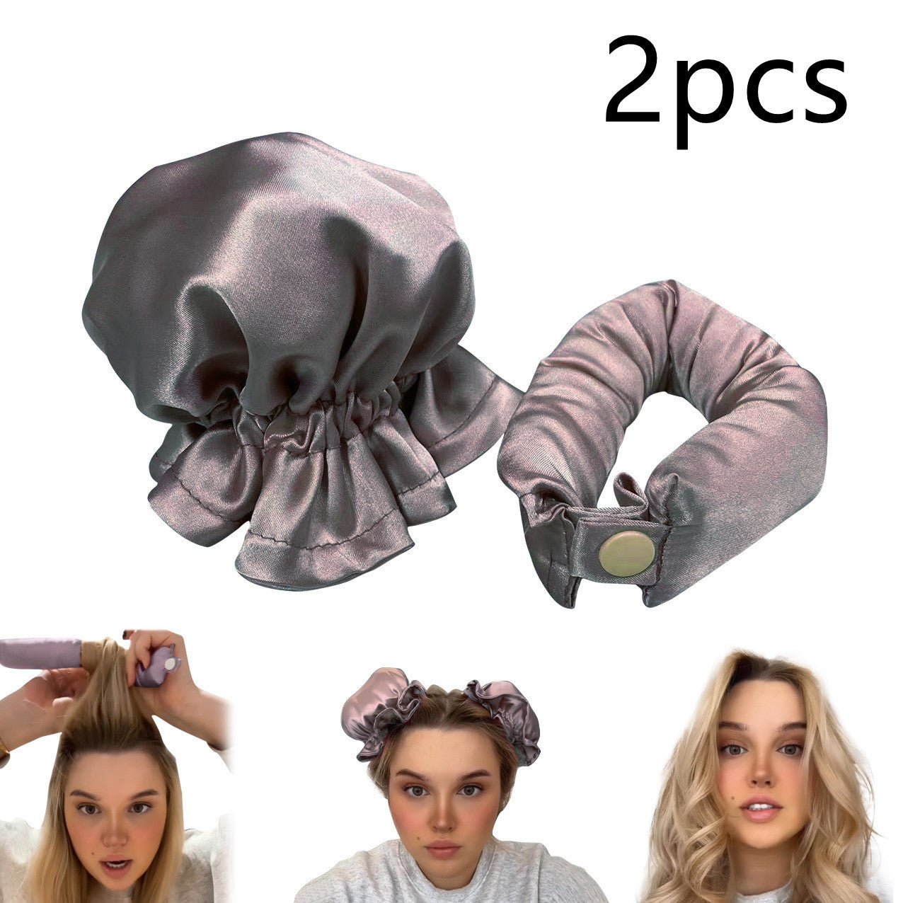 New Heatless Curl Stick With Cloth Cover Cute Ball Head Hair Curler Headband Hair Rollers Wave Form Curling Rod Hair Style Tools Gadgets New Heatless Curl Stick With Cloth Cover Cute Ball Head Hair Curler Headband Hair Rollers Wave Form Curling Rod Hair Style Tools Gadgets